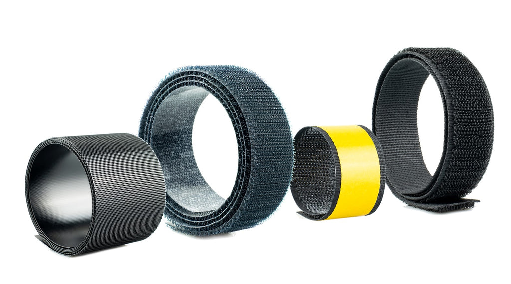 Samples of hook and loop tape